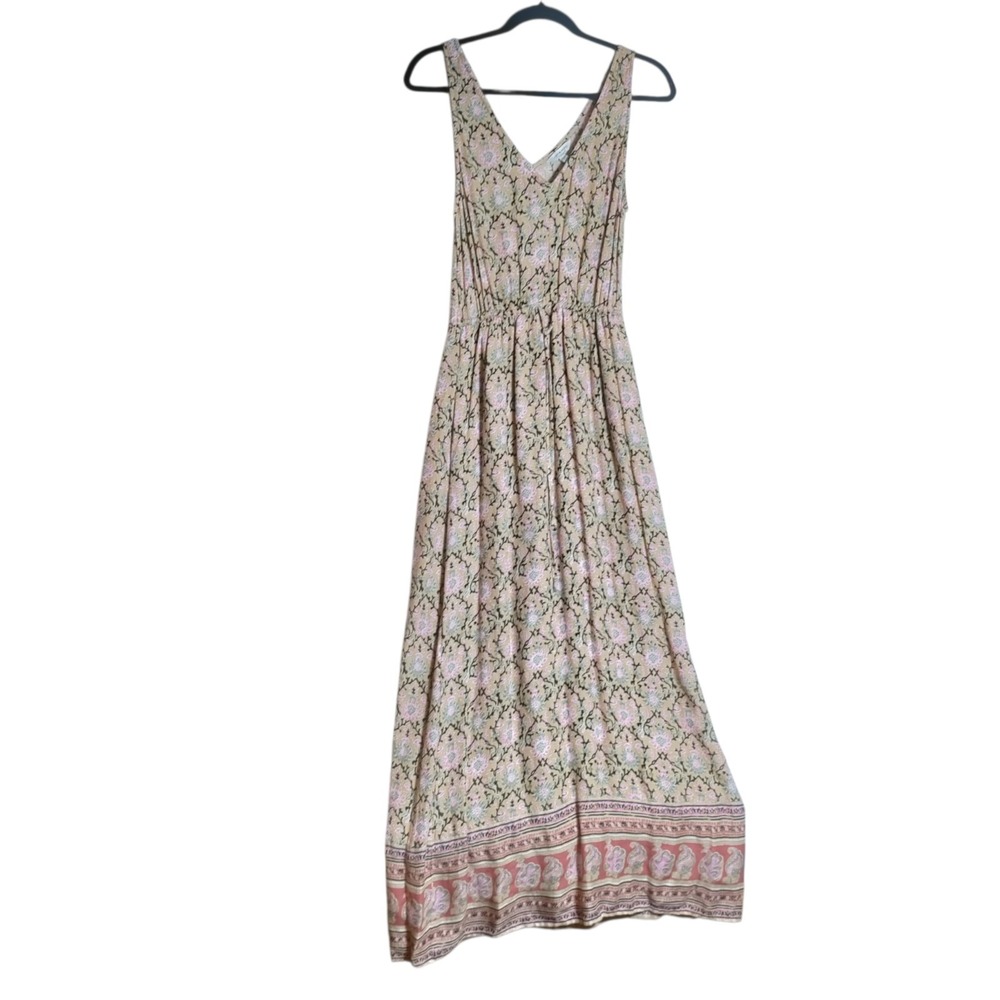 Lucky Brand Maxi Dress Size XS Sleeveless Pockets Boho